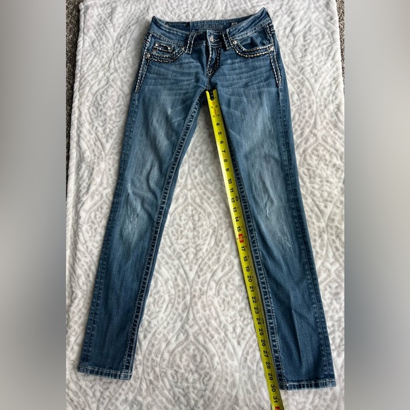 MISS ME Women’s Skinny Jeans Style JE5014S41L Size 26 - Picture 7 of 11